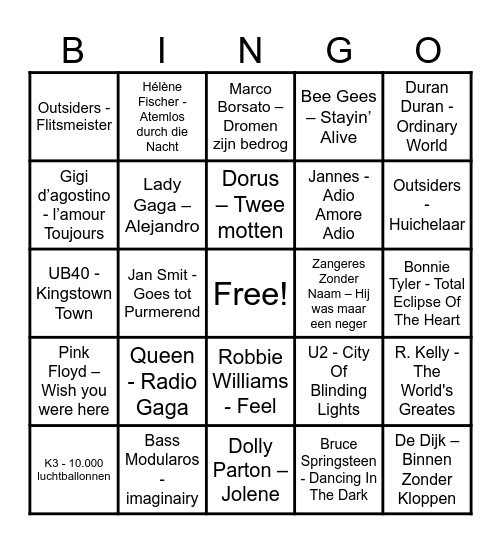 Happy Birthday Bingo Card