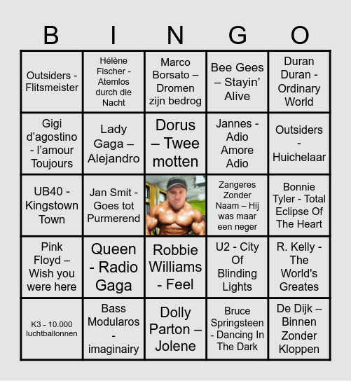 Dion - Happy Birthday Bingo Card