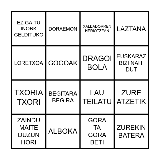 BINGO MUSICAL Bingo Card