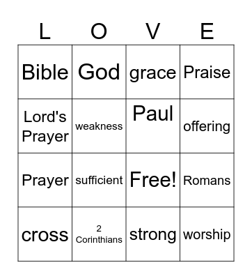 The Bible Doesn't Say That Bingo Card