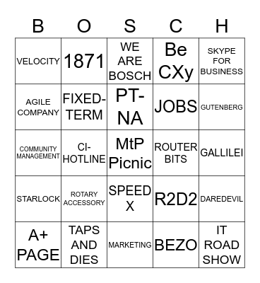 Mount Prospect Picnic Bingo Card