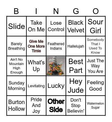 MONDAY MUSIC Bingo Card