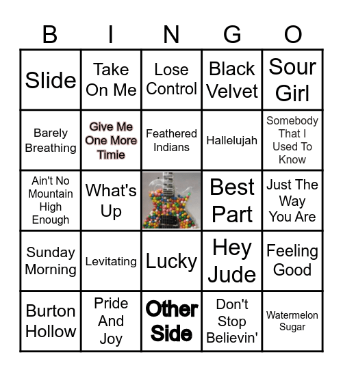 MONDAY MUSIC Bingo Card