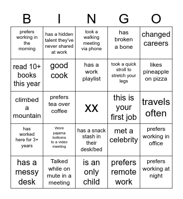 Bingo Card