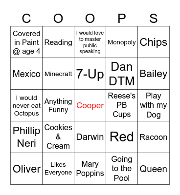 Happy Birthday! Bingo Card