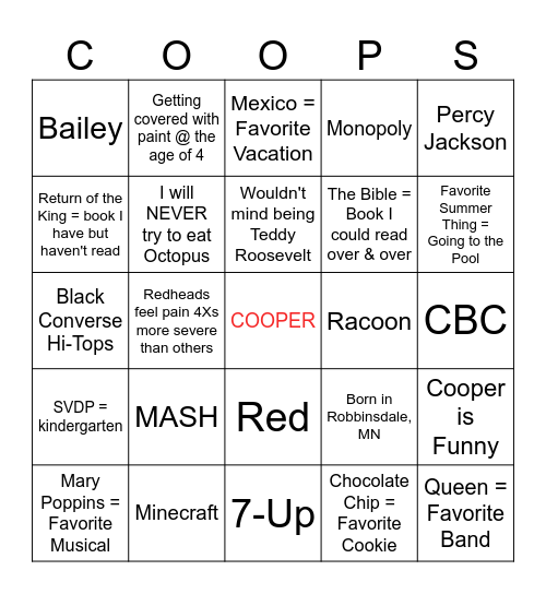 Happy Birthday! Bingo Card