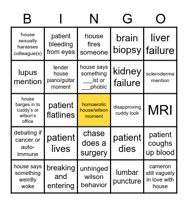 malpractice md bingo Card