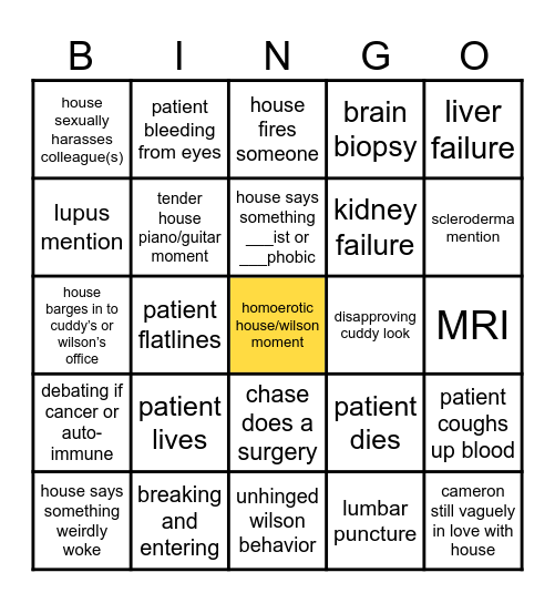 malpractice md bingo Card