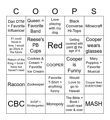 Happy Birthday! Bingo Card