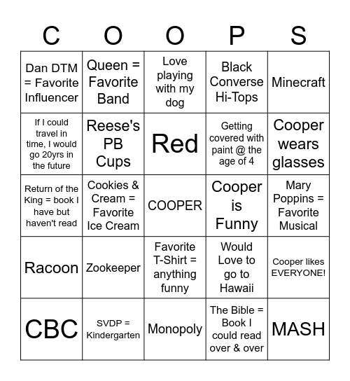 Happy Birthday! Bingo Card