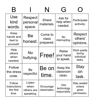 Advisory Agreements Bingo Card