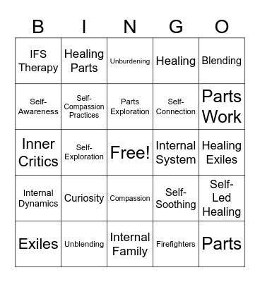 IFS Bingo Card