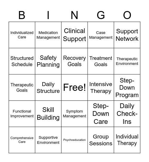 PHP/IOP Bingo Card