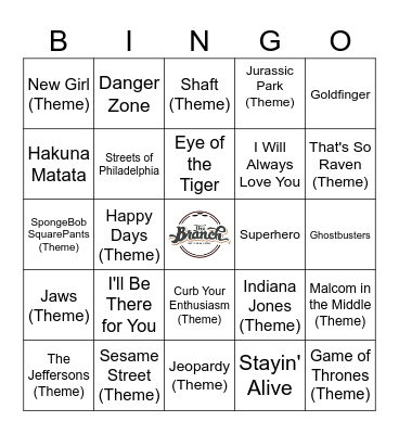 Film & TV Bingo Card