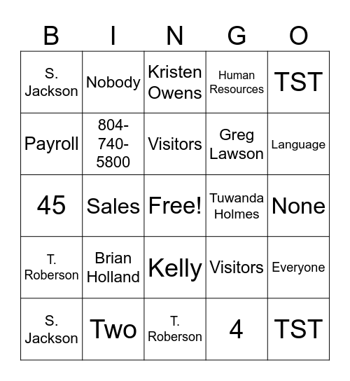 Test Your Knowledge Bingo Trivia Bingo Card