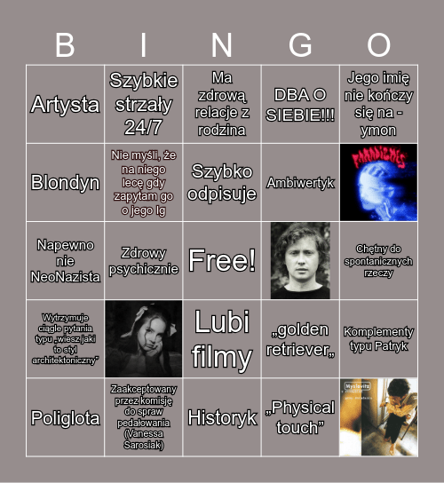 Ideał Piotrka v2 Bingo Card