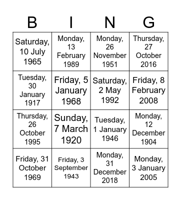 Te wā, te rā, te mārama BINGO Card