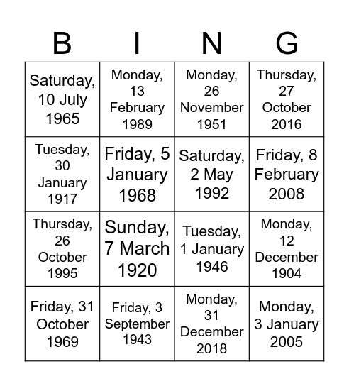 Te wā, te rā, te mārama BINGO Card