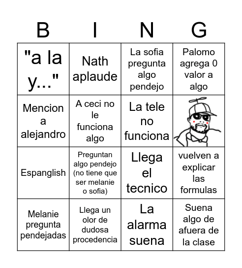 Comunicación Bingo Card