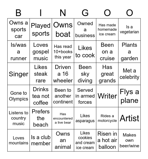 Bingo Card