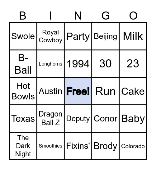 Happy Birthday! Bingo Card