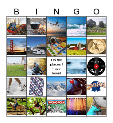 ADVENTURES Bingo Card