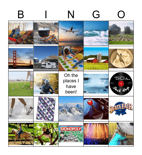 ADVENTURES Bingo Card