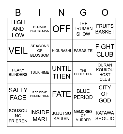 Bingo Card