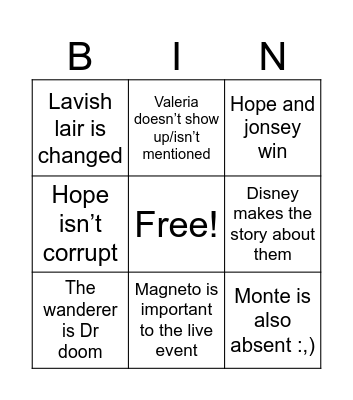 Fortnite Season 4 chapter 5 Bingo Card