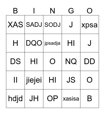 Family Bingo 2024! Bingo Card