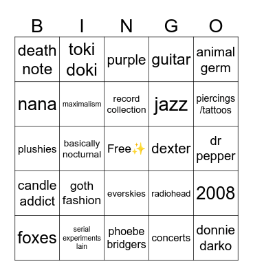 antiplanetary’s bingo! 🪐 Bingo Card