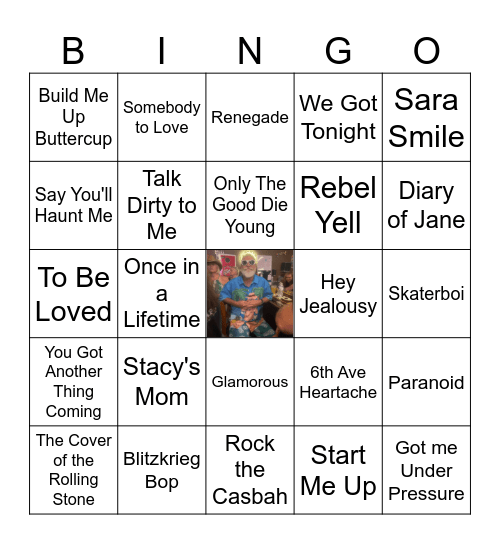 Bill's Round Bingo Card