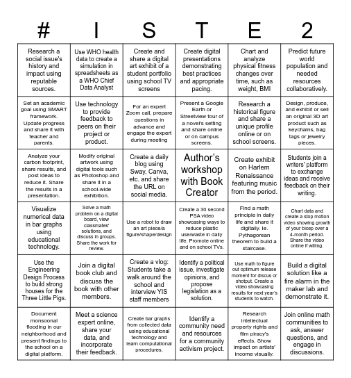 Tech Bingo Card