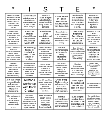 Tech Bingo Card