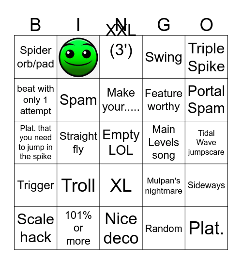 Recent Tab Bingo Card