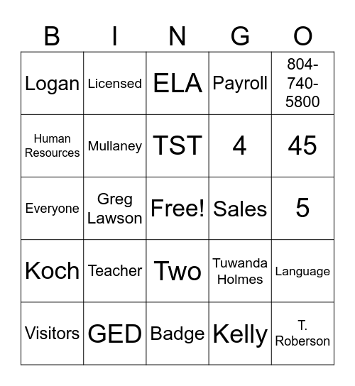 Test Your Knowledge Bingo Trivia Bingo Card