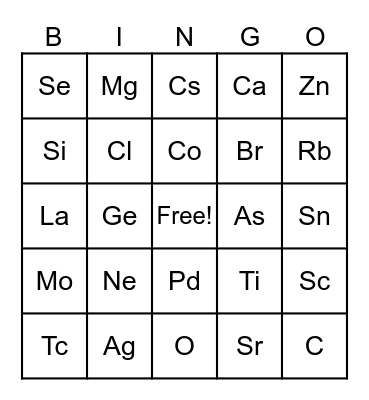 DOST AND ALGS BINGO Card