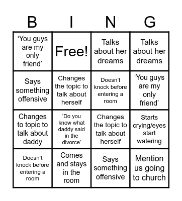 Mummy Bingo Card Bingo Card