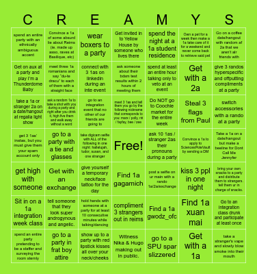 INTEGRATION WEEK 2024 BINGO Card