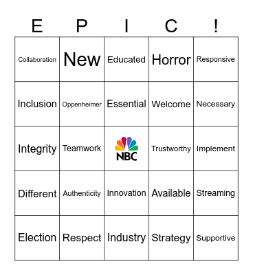 IP Offsite Bingo Card