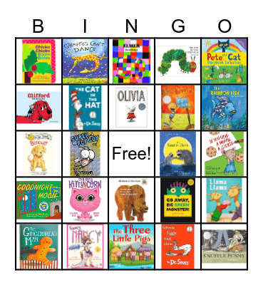 Picture Books Bingo Card