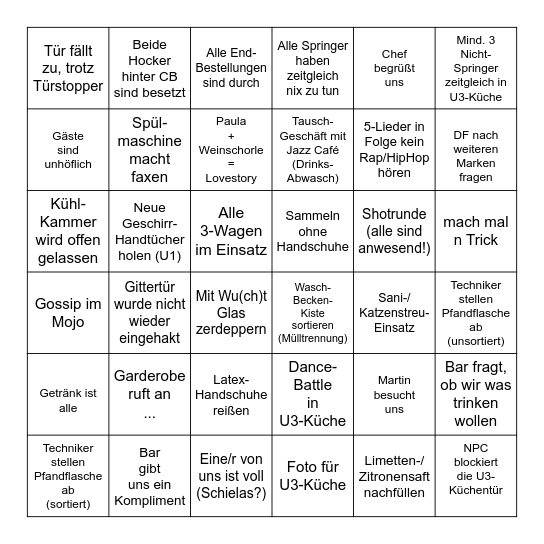 3. Offizieller Mojo-Bingo-Abend Bingo Card