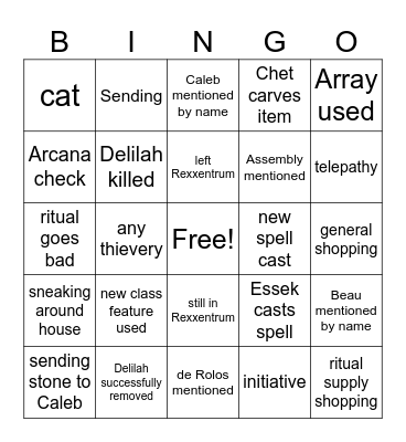 How Many Times Do We Have To Teach You This Lesson, Delilah? [Critical Role 3.103] Bingo Card