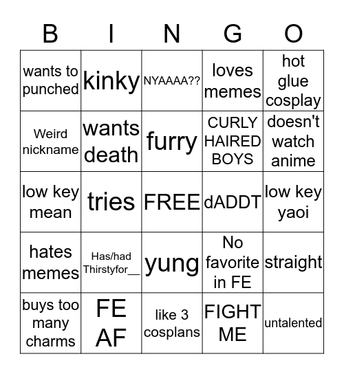 arl Bingo Card