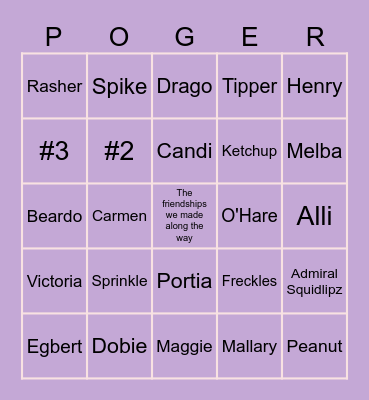 ACNH Villager Hunt Bingo Card