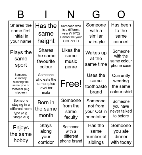 Aonyx Bingo Card