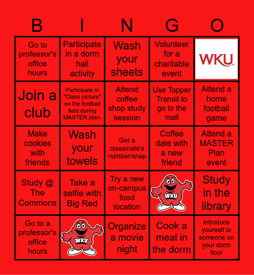 WKU BINGO Card