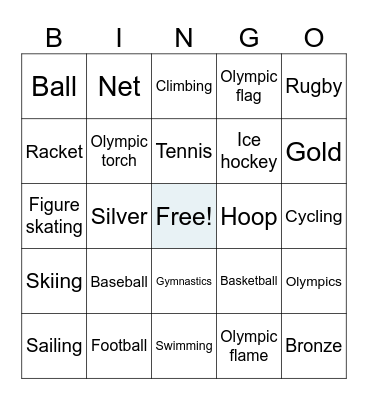 Sports BINGO Card