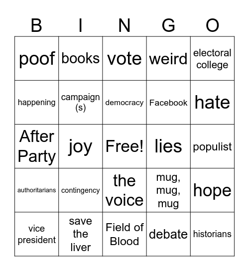 Untitled Bingo Card Untitled bingo card