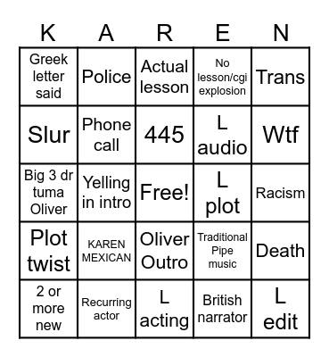Tommorows teaching Bingo Card